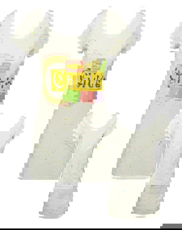 Junk Food Clothing Womens White Adams Chicklets Short Sleeved T-Shirt