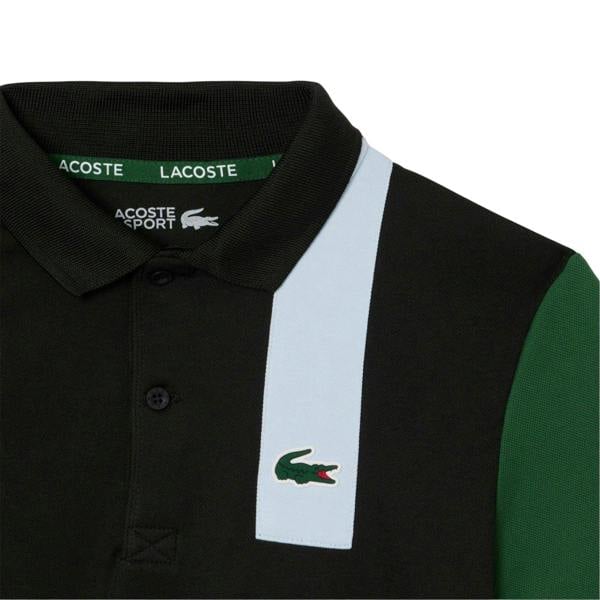Lacoste Boys Lettering Regular Polo Shirt - Black - 