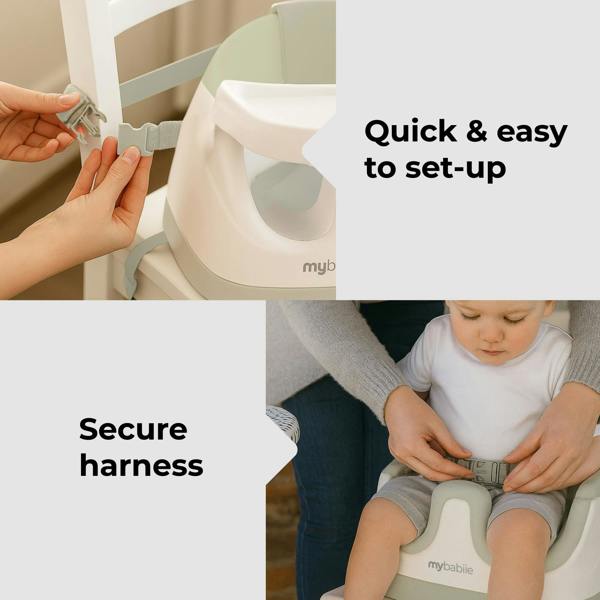 My Babiie MBHCB 2-in-1 Baby Booster Seat - Oatmeal