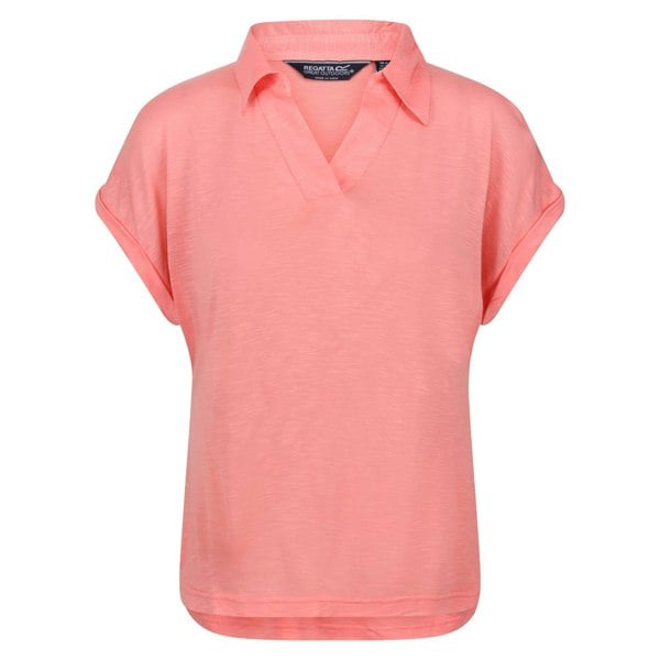 Regatta Womens/Ladies Lupine Collared T-Shirt - Shell Pink