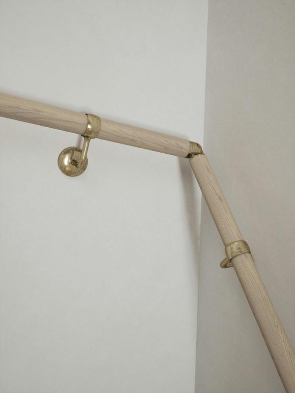 Handrails Direct Ryton Teak Double Winder Handrail