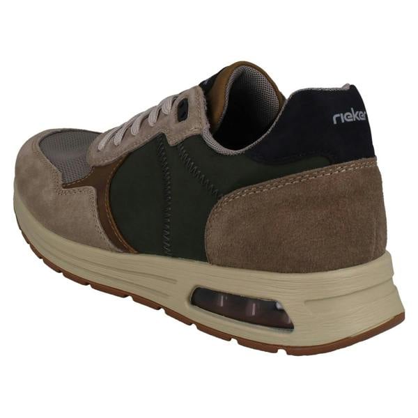 Rieker Mens Rieker Casual Lace Up Suede Leather Trainers B1000