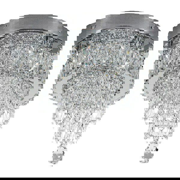 Elegant Crystal Round Ceiling Light Living and Home 