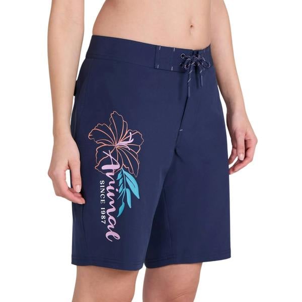 Animal Womens/Ladies Nora Quick Dry Floral Board Shorts - Navy - 