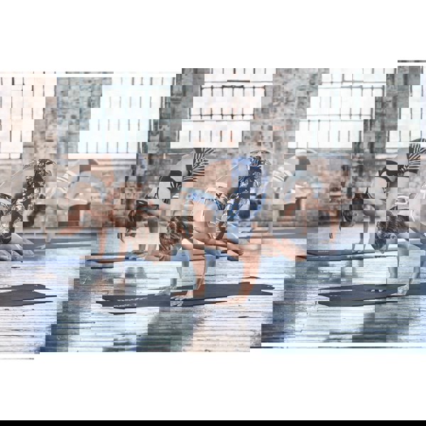 Yoga workout using the Reebok Studio Yoga Mat - Black