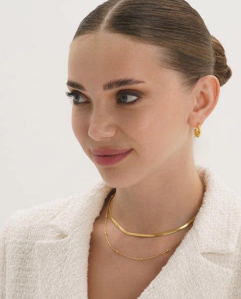 Dainty 18K Gold Chain Choker - Necklaces - Elk & Bloom