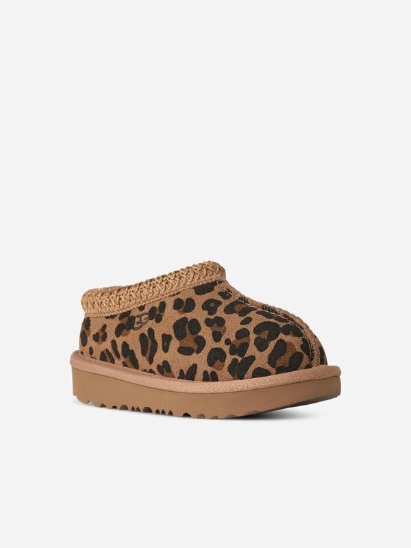 UGG Girls Tasman II Spotted Slippers in Brown