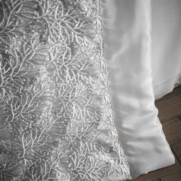 Rouen Silver Quilted Runner 50x220cm