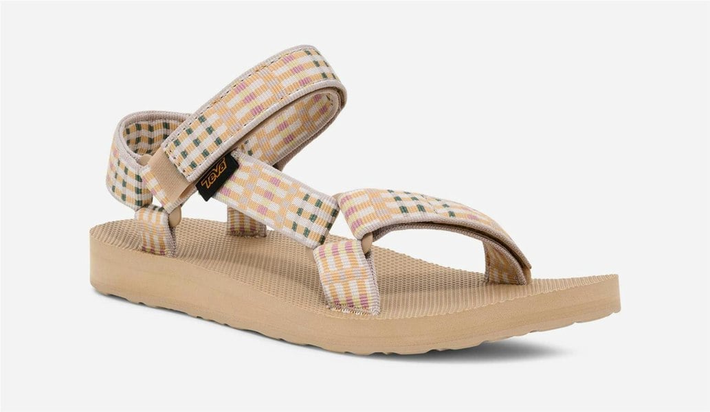 Teva Original Universal Women's Check Taupe Sandals