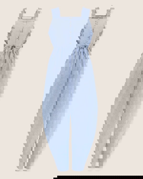 Alice Blue Smocking Strap Jumpsuit- image 3