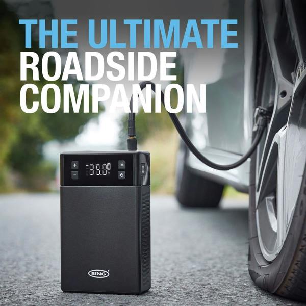 Ring Automotive Ring 5 in 1 Rechargeable Jump Starter Power Pack with Tyre Inflator 12v Lithium 1000A