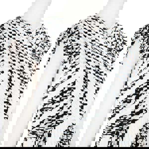 Proenza Schouler runway collection dress in a black and white leopard pattern