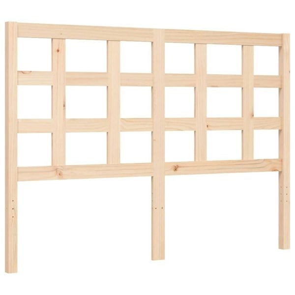 Berkfield Bed Frame with Headboard 140x200 cm Solid Wood