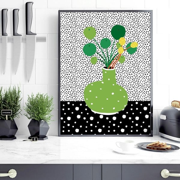 Art in the kitchen | set of 2 wall art poster prints