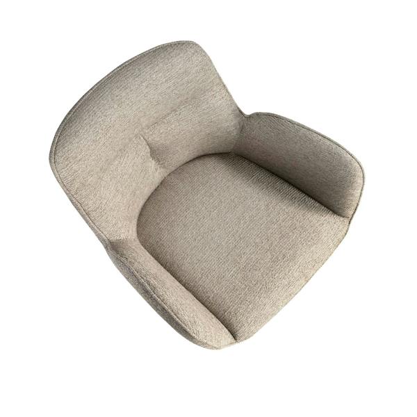 Angel Cerdá Swivel Chair in Beige Fabric 4200