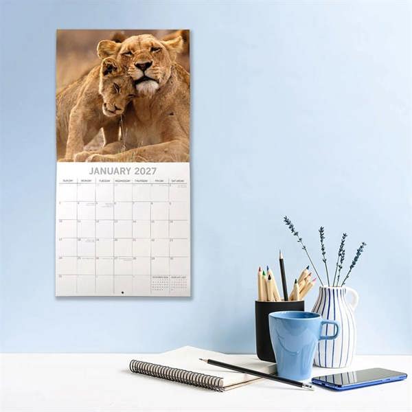 Safari Calendar 2027, Wall Calendars, Month To View, Travel, Gift