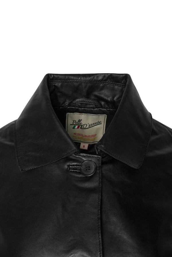 Pelle D’annata Megan Pelle D’annata Real Leather Jacket in Black
