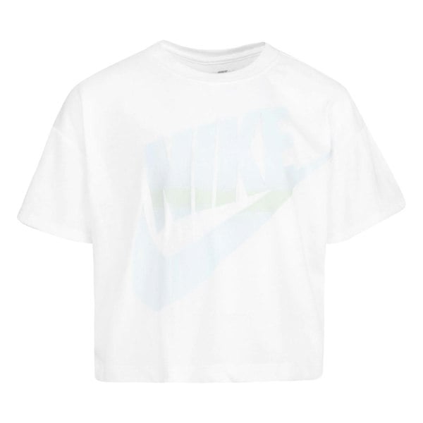 Nike Girls Futura Gradient Boxy T-Shirt - White
