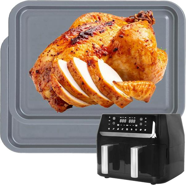  2 x Mini Air Fryer Oven Baking Tray Non Stick