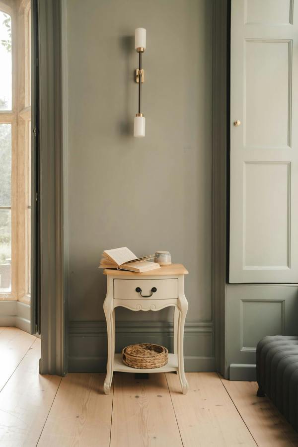 Statement Furniture Juliette Bedside Table with Drawer French Style Nightstand