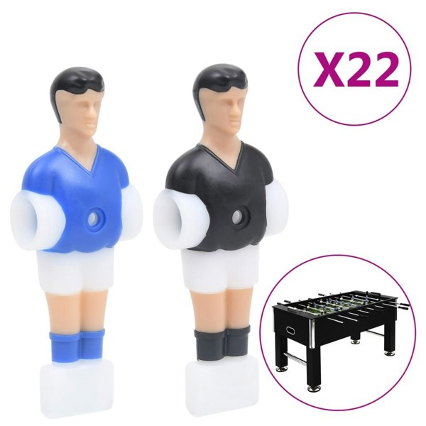 Berkfield Football Table Players for 12.7 mm Rod 22 pcs