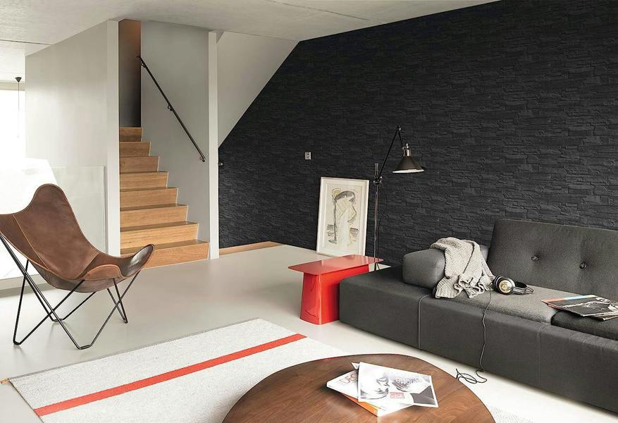 Faux Slate 3D Effect Wallpaper