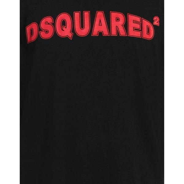 DSquared2 Mens Logo Cool Fit T-Shirt - Black/Red - 