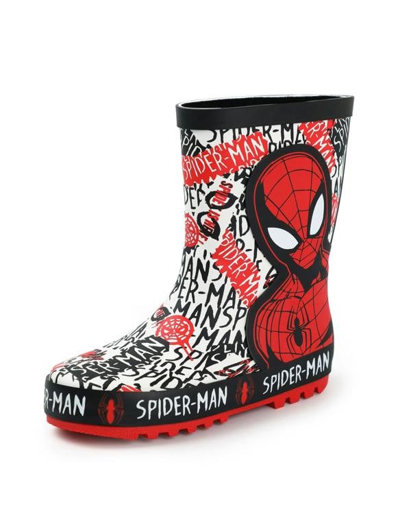 Spiderman Boys Red Character Wellington Boots without Handles