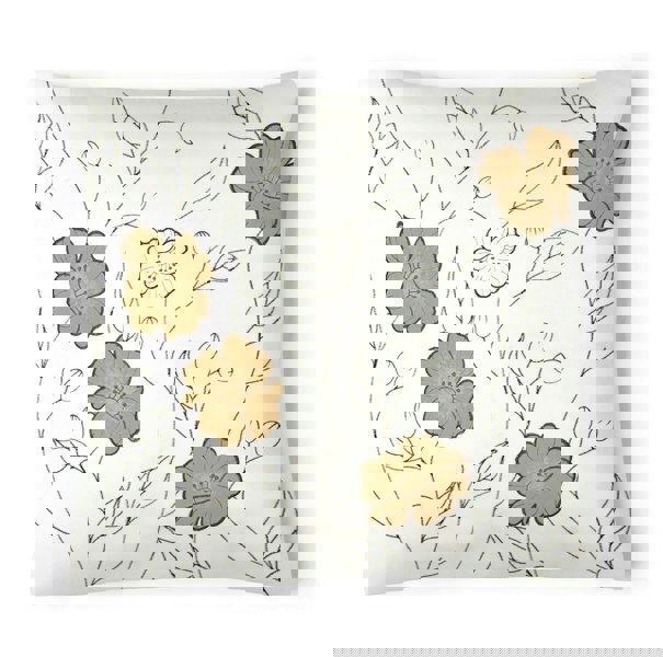Intimates Stunning Applique Embroidered Floral Cushion - 56cm x 56cm