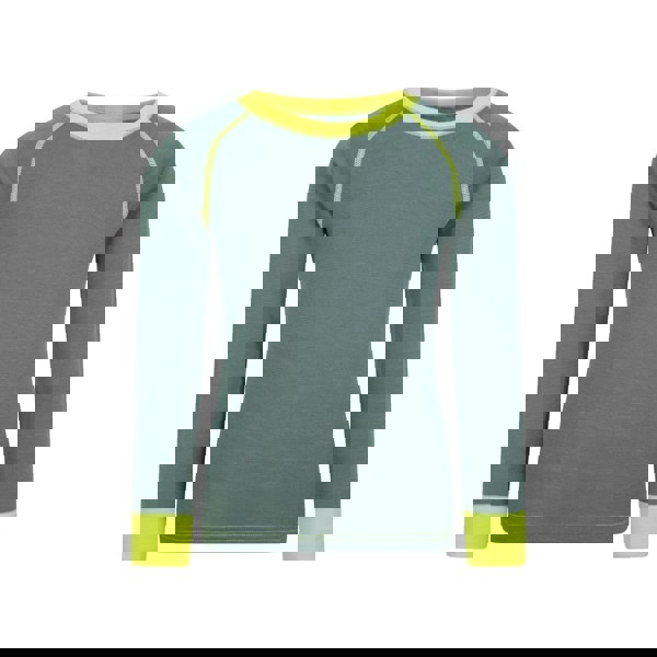 Mountain Warehouse Childrens/Kids Merino II Round Neck Base Layer Top - Khaki Green