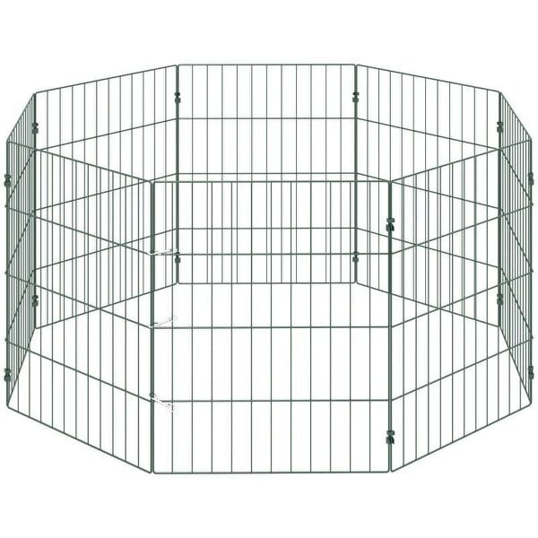 8 Panel Pet Playpen for Small Dogs Indoor Outdoor 60 cm Height