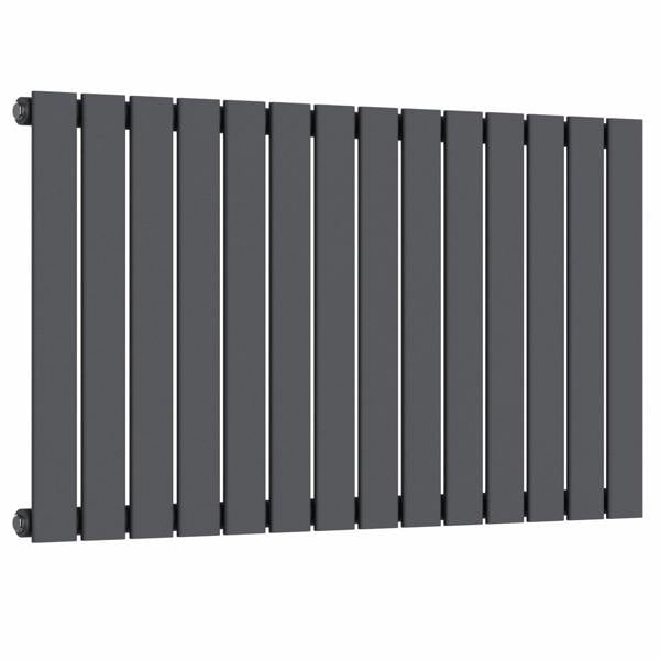 MYHOMEWARE Anthracite Gray 1060 x 600 mm Modern Vertical Flat Panel Designer Radiator Single Panel Radiator Heater