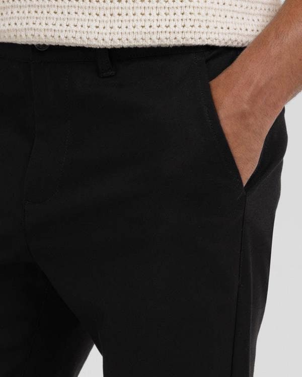 Steel & Jelly Smart Slim Fit Cotton Stretch Chino Trousers