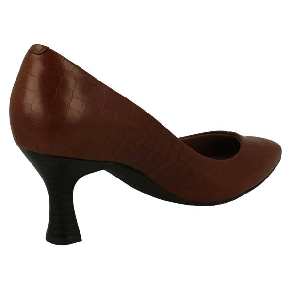 Clarks Womens Clarks Wide Fitting Heeled Court Shoe Kataleyna Rose
