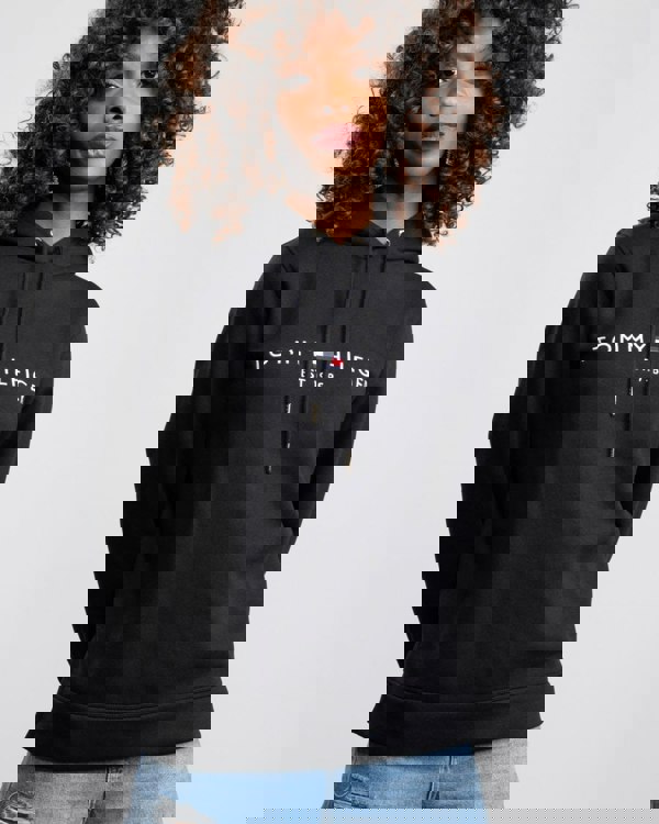 Tommy Hilfiger Heritage Logo Womens Hoodie - Black