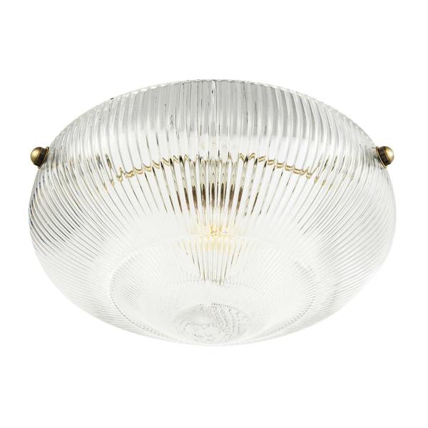 Modern Transparent Mini Line Ribbed Glass Pendant Bowl Lamp Shade Image 4
