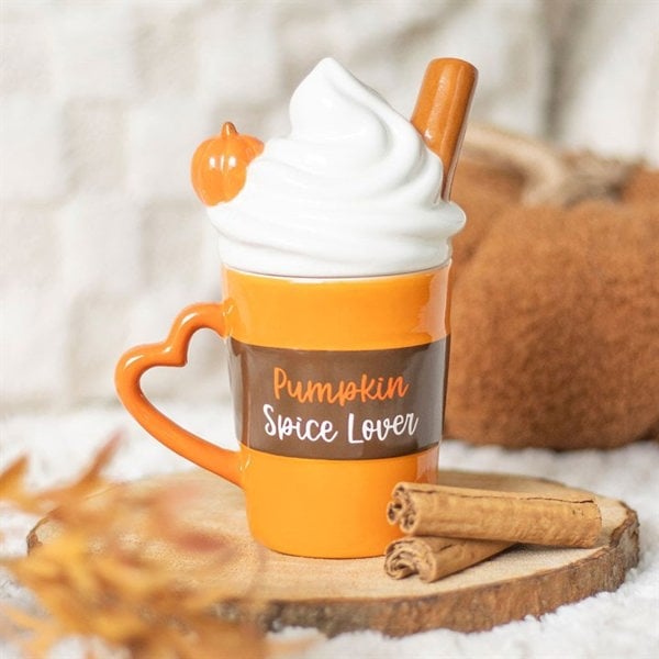 Serano Pumpkin Spice Latte Shaped Lidded Mug