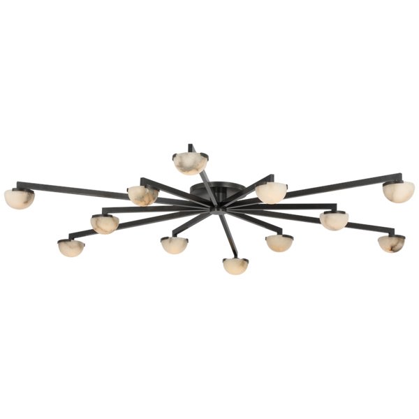 Kelly Wearstler Pedra Grande Staggered Arm Flush Mount Light