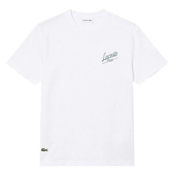 Lacoste Mens Heritage Organic Cotton T-Shirt - White - 