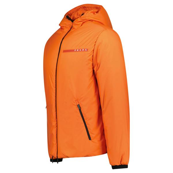 Prada Technical Nylon Padded Jacket Orange - chancefashionco