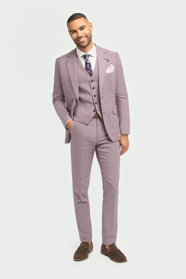 House of Cavani Miami Lilac Slim Fit Blazer