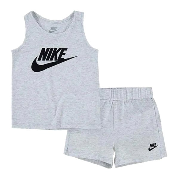 Nike Girls Club Top & Shorts Set - White