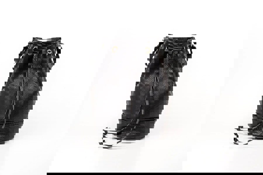 Leather Bucket Black Chelsea Collection