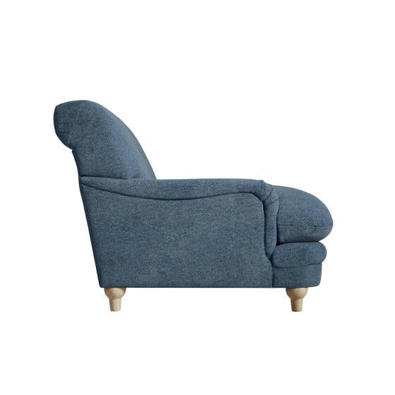 Wyld Haus Bambola Retro Denim Blue Cushioned Armchair