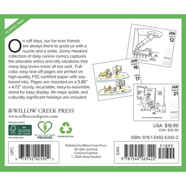 Dog Cartoon A Day Desk Calendar 2027, Desk Calendars, Day To View, Dogs, Gift