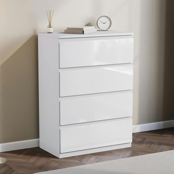 Vida Designs Glinton 4 Drawer Chest, Black