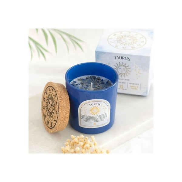 Serano Taurus Amber & Vanilla Gemstone Zodiac Candle