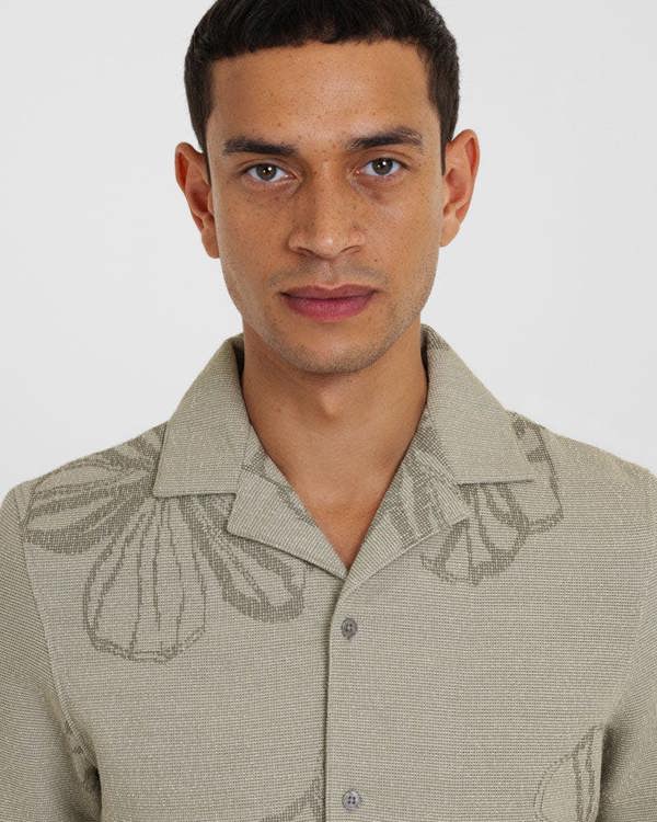Steel & Jelly Charing - Floral Jacquard Short Sleeve Shirt