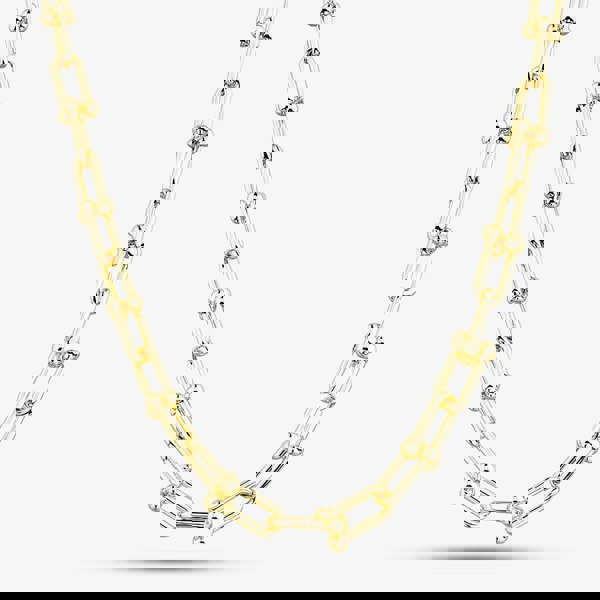 T. H. Baker 9ct Yellow Gold 18 Inch Fancy Ball Bar Chain HBGT-850-9Y-18