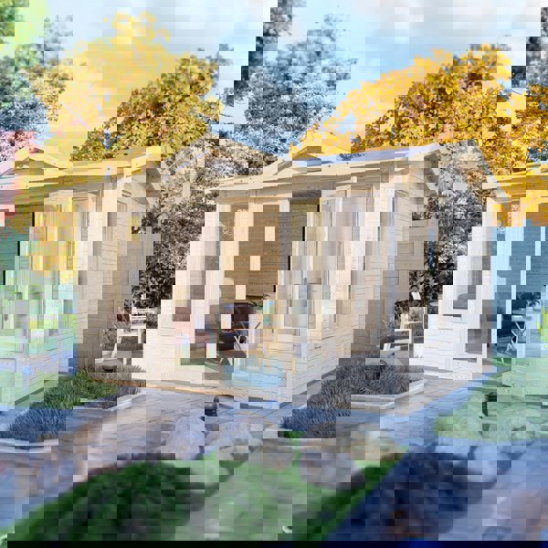 Shire Clockhouse 10Gx12 Log Cabin 44mm thick timber cladding - Best Shed